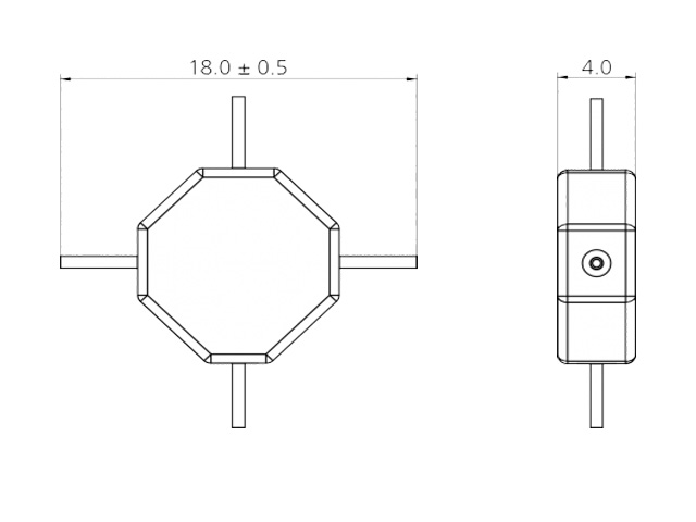 X Connector 90deg 8edge xmm xmm Assembly